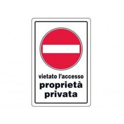 CARTELLO PROPRIETA' PRIVATA