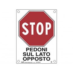 CARTELLO PEDONI LATO OPPOSTO