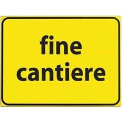 CARTELLO VTR FINE CANTIERE